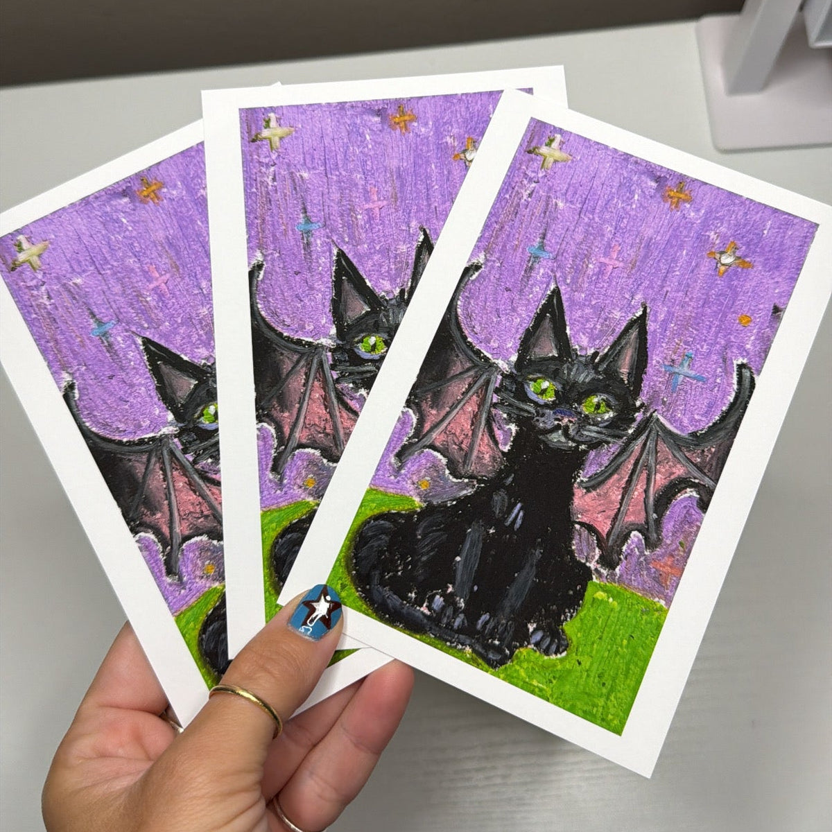 Bat Cat Print
