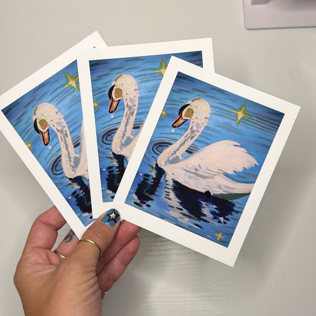 Swan Print (4" x 5")