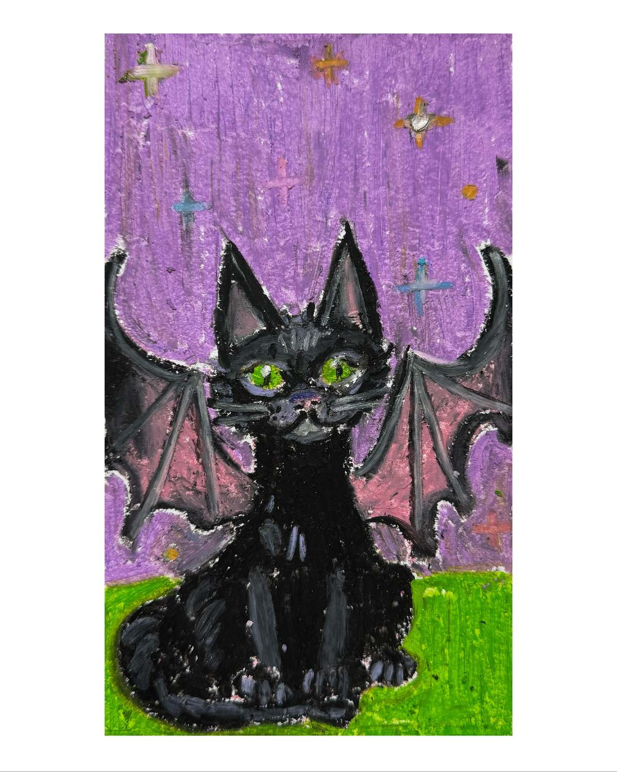 Bat Cat Print