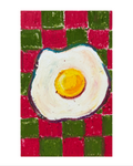 Checkered Egg Print